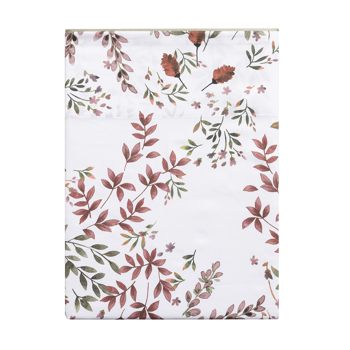 Drap plat imprimé en satin de coton bio, TOURBILLON, ALEXANDRE TURPAULT