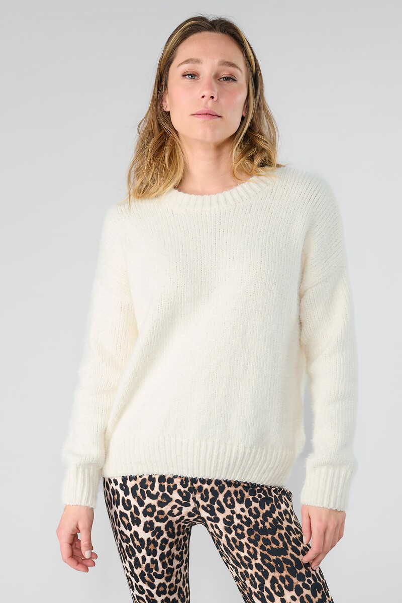Pull grosse maille, col rond, LE TEMPS DES CERISES