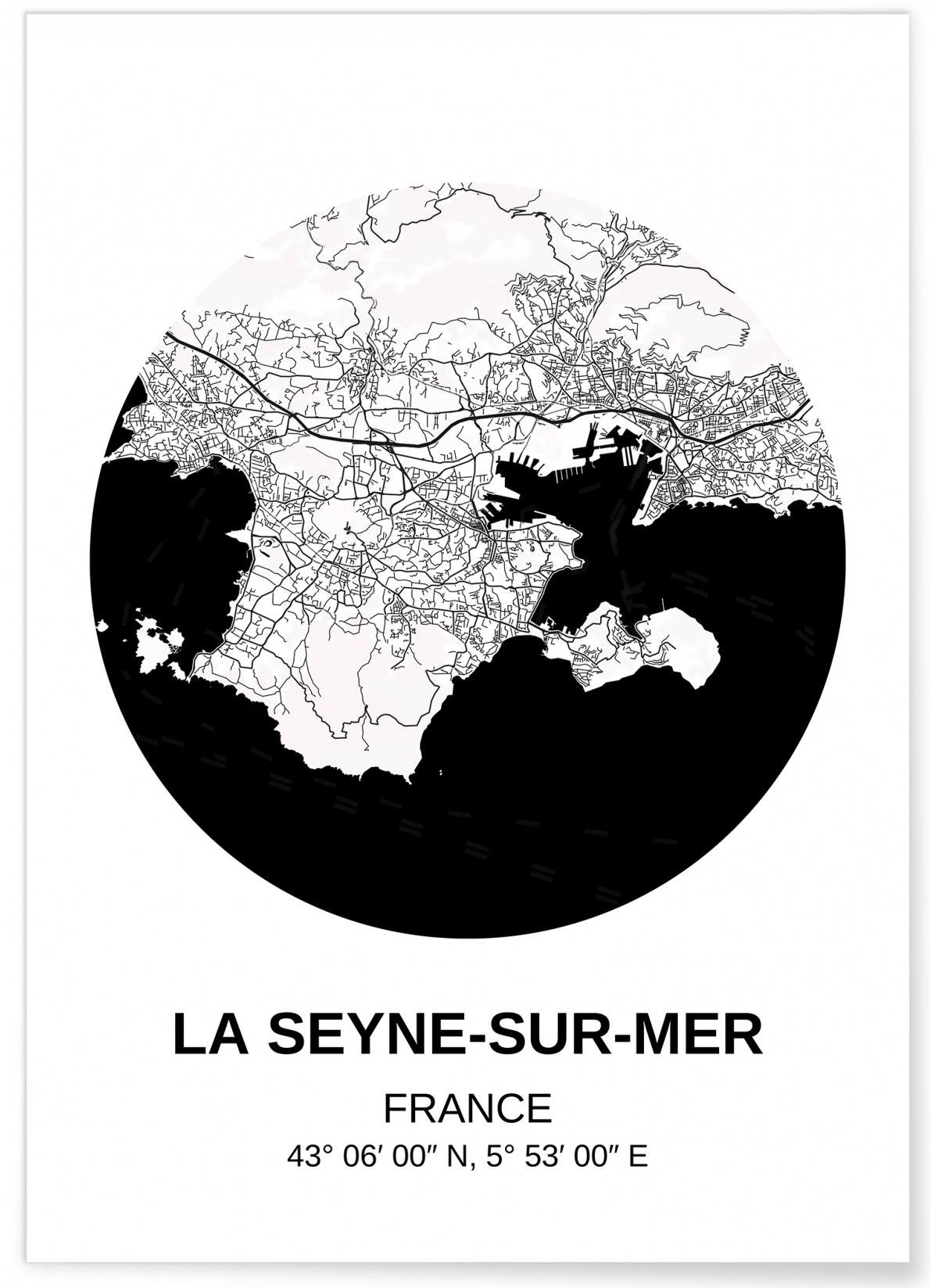 Affiche Carte La Seyne-sur-Mer, L'AFFICHERIE