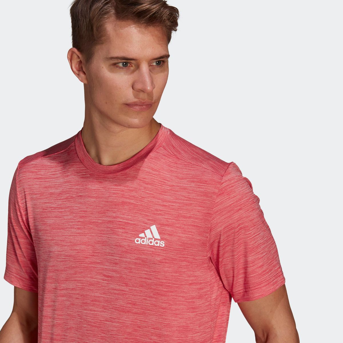 adidas mens red t shirt