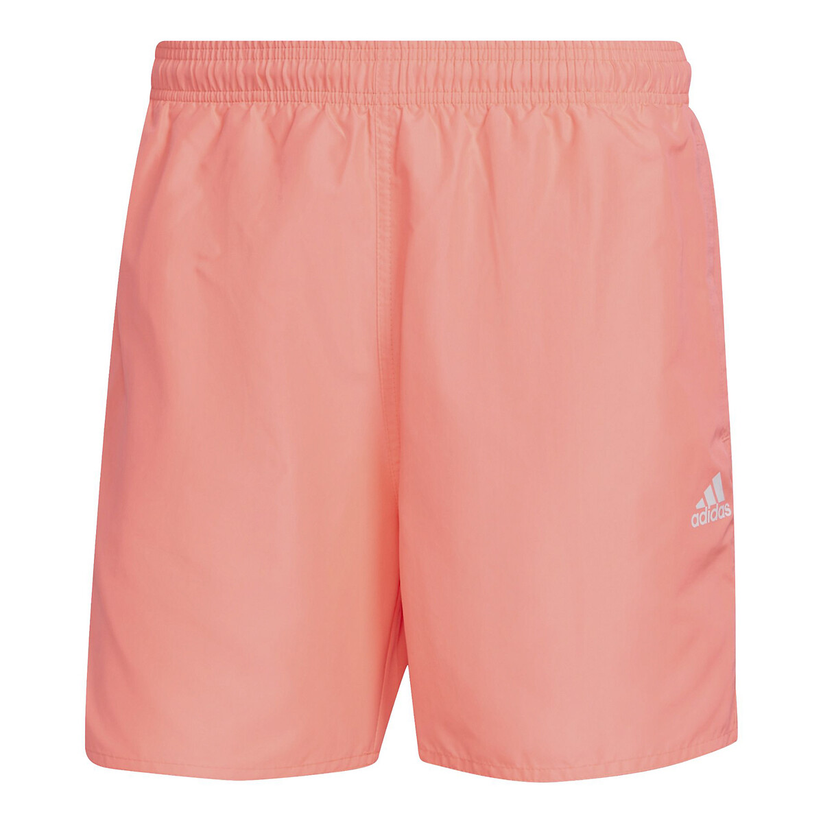 Plain swim shorts with small logo print 