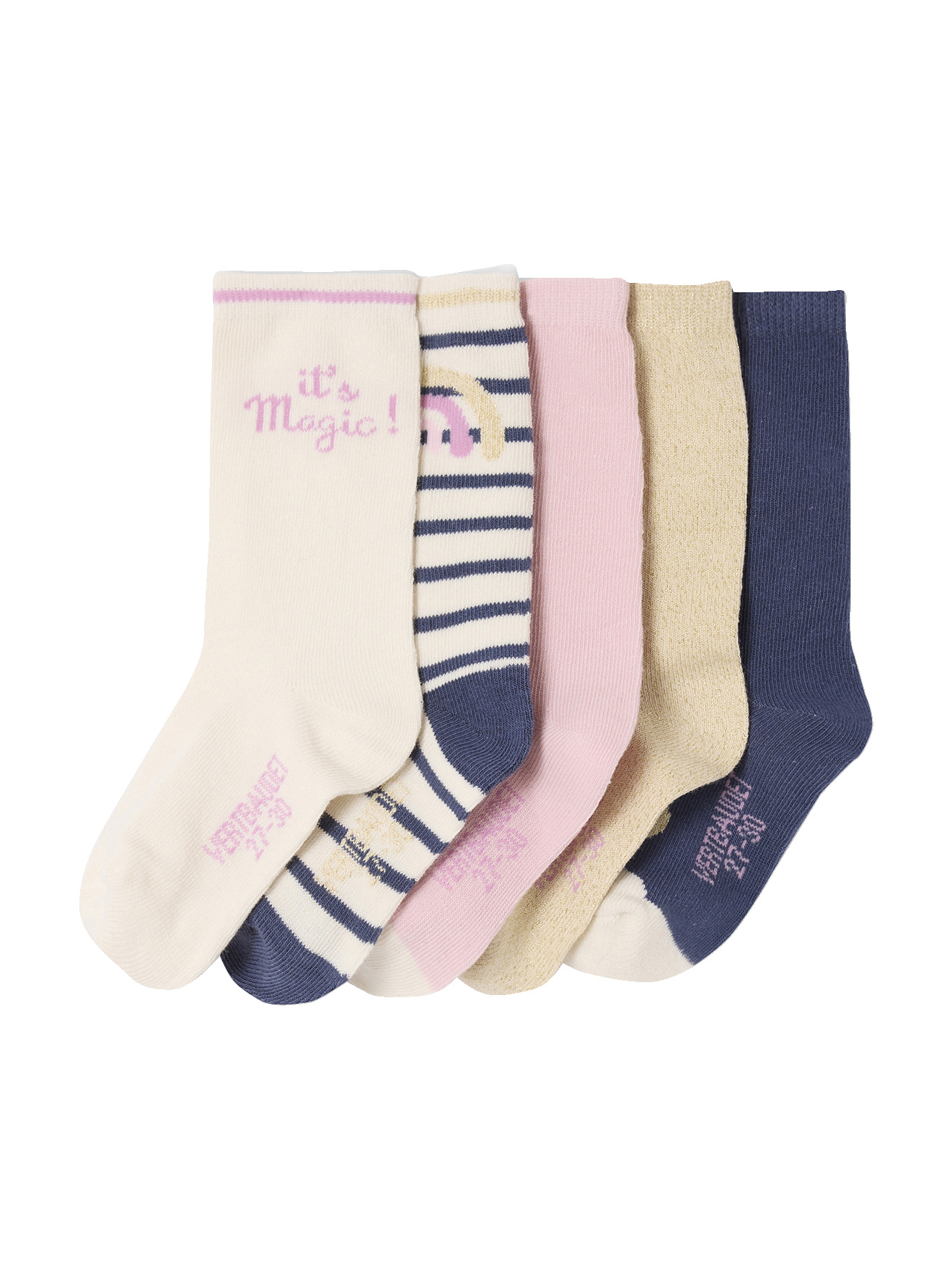 Lot de 5 paires de chaussettes « licorne », VERTBAUDET