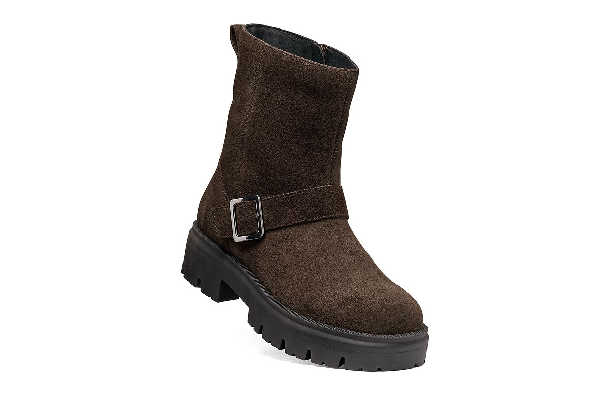 GEOX Botines moteros de piel KLARGENA — photo 3