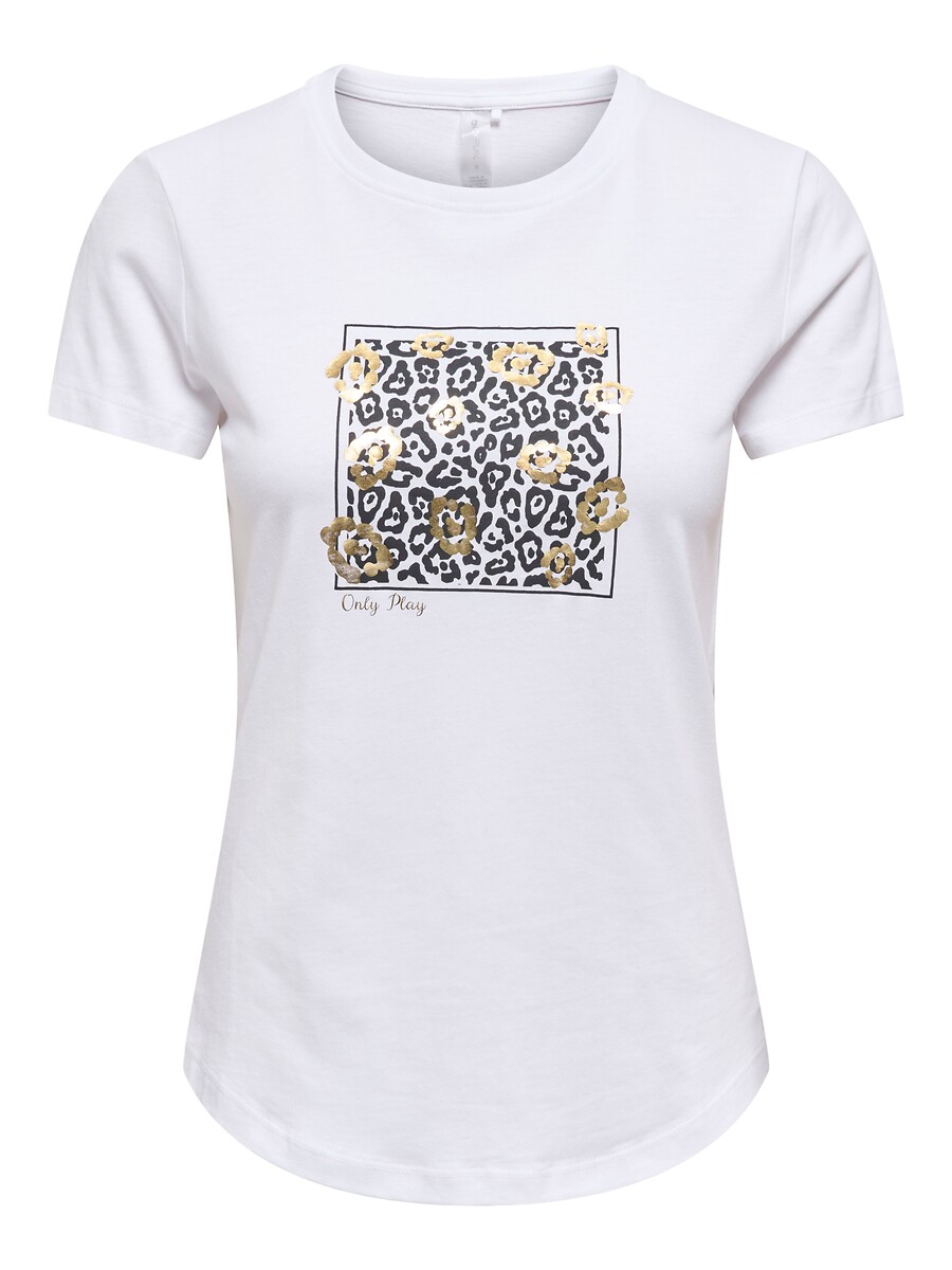 T-shirt con fantasia davanti, ONLY PLAY