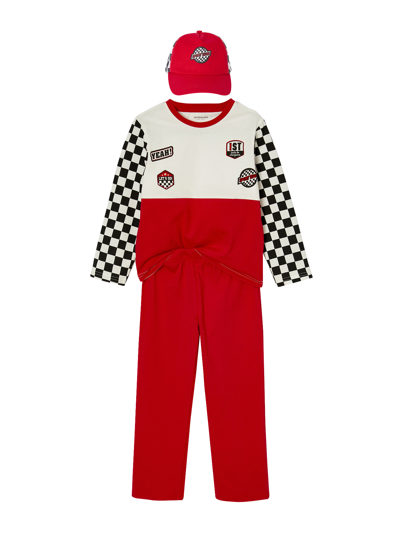 Pyjama pilote de rallye + casquette, VERTBAUDET