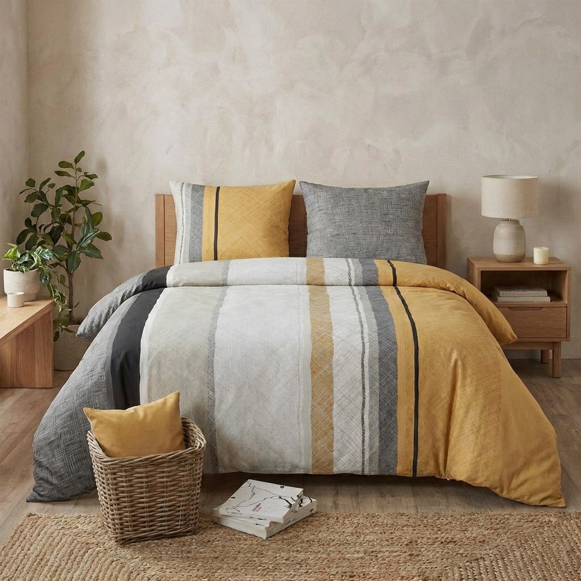 Parure de lit - Housse de couette coton 57 fils, EDEN