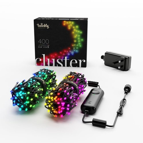 6m cluster smart led lights string with 400 rgb, multi-coloured, Twinkly