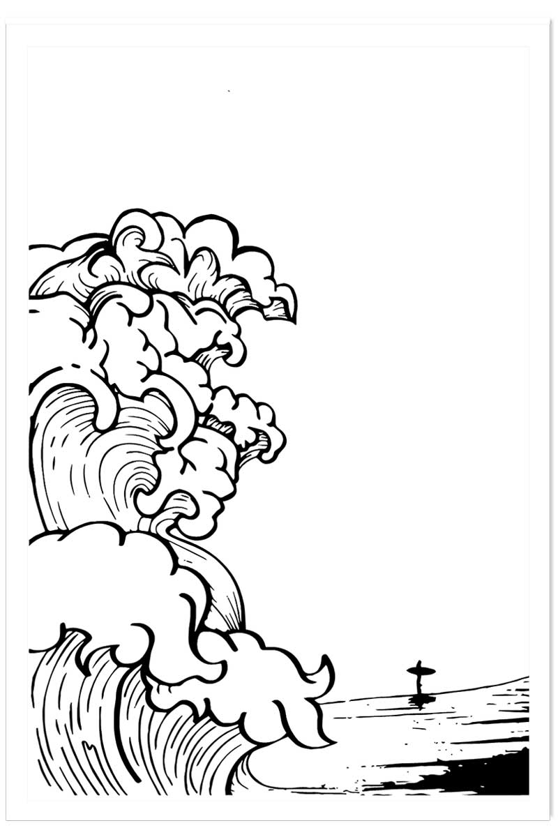 Poster shore break, HEXOA