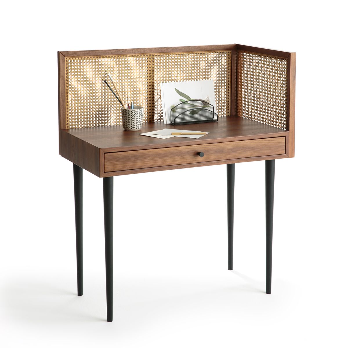 Bureau vintage en cannage NOYA  LA REDOUTE INTERIEURS image 0