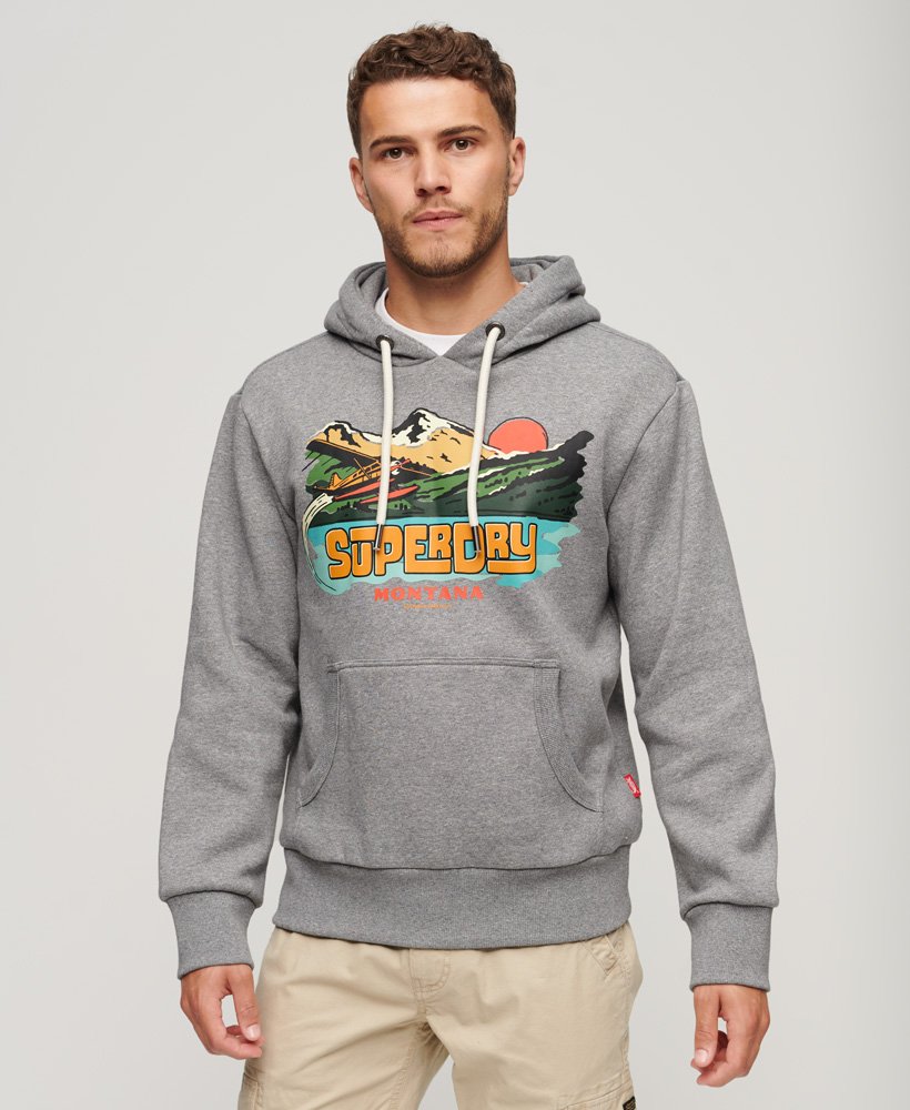 Sweat à capuche et motif Travel Postcard, SUPERDRY