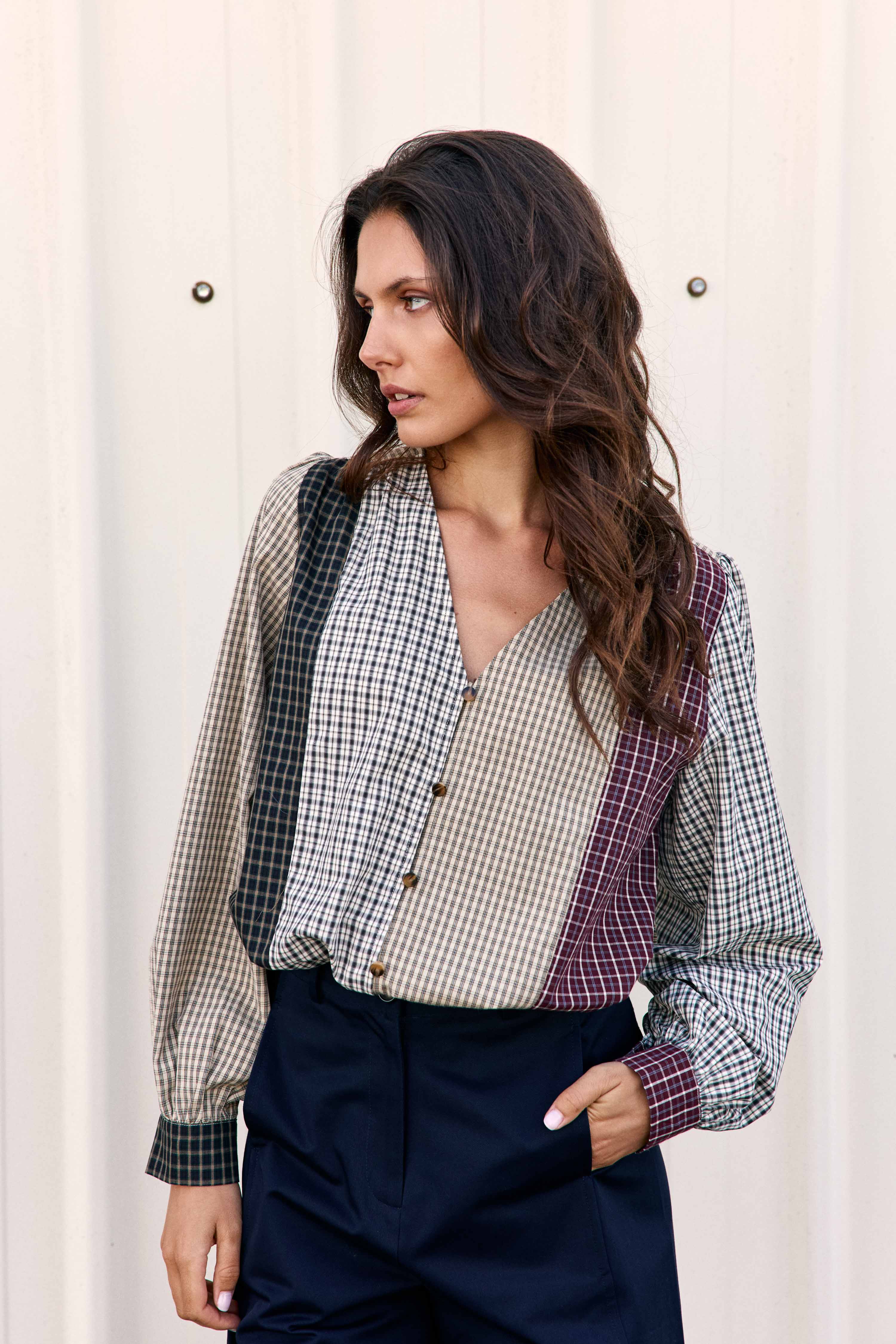 BLOUSE imprimé à carreaux BAILA, LA PETITE ETOILE
