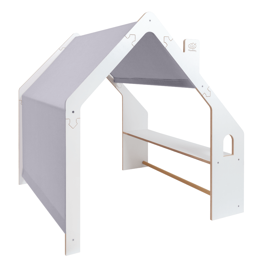 Grande maison en bois avec couvercle, MEOW BABY