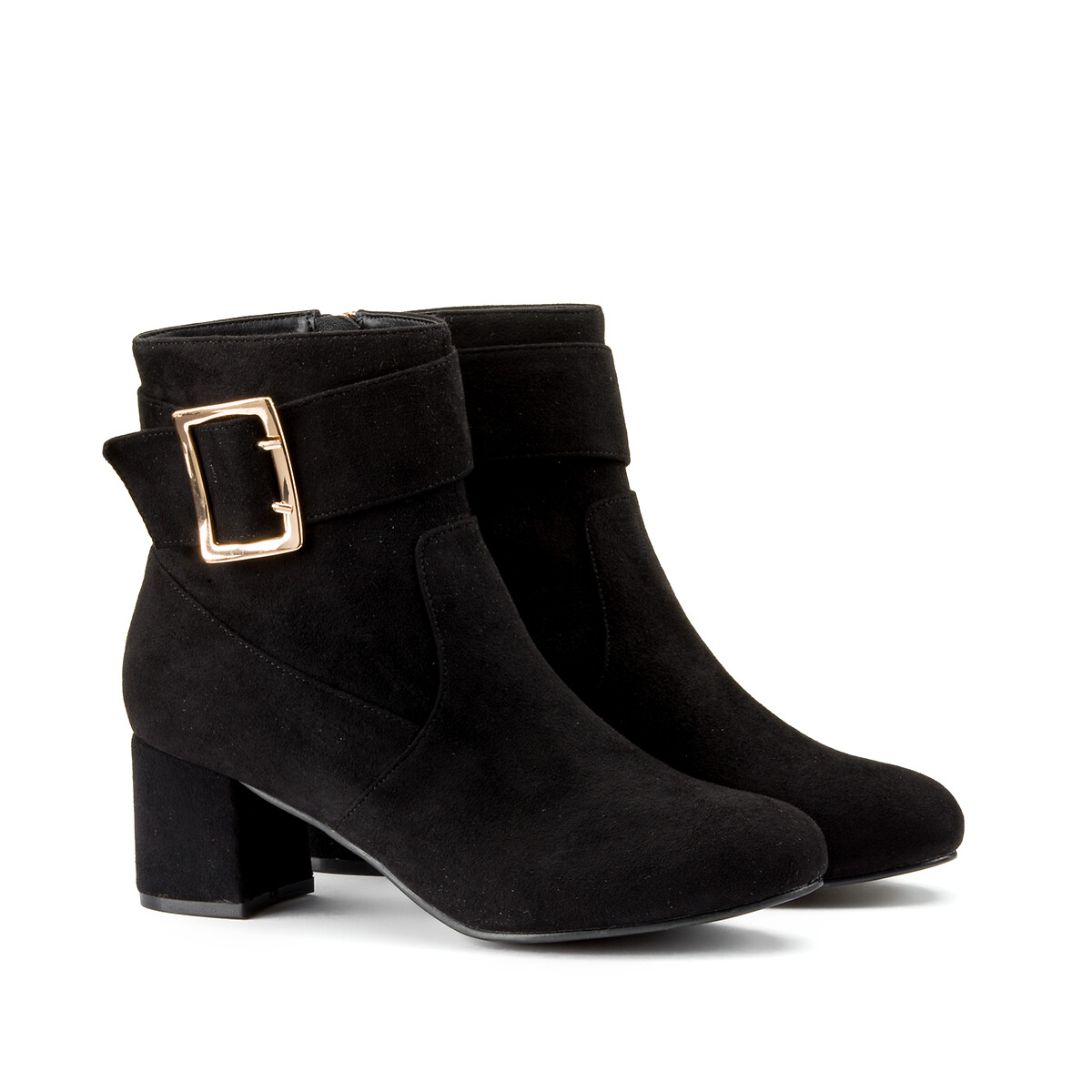 booties with buckle detail