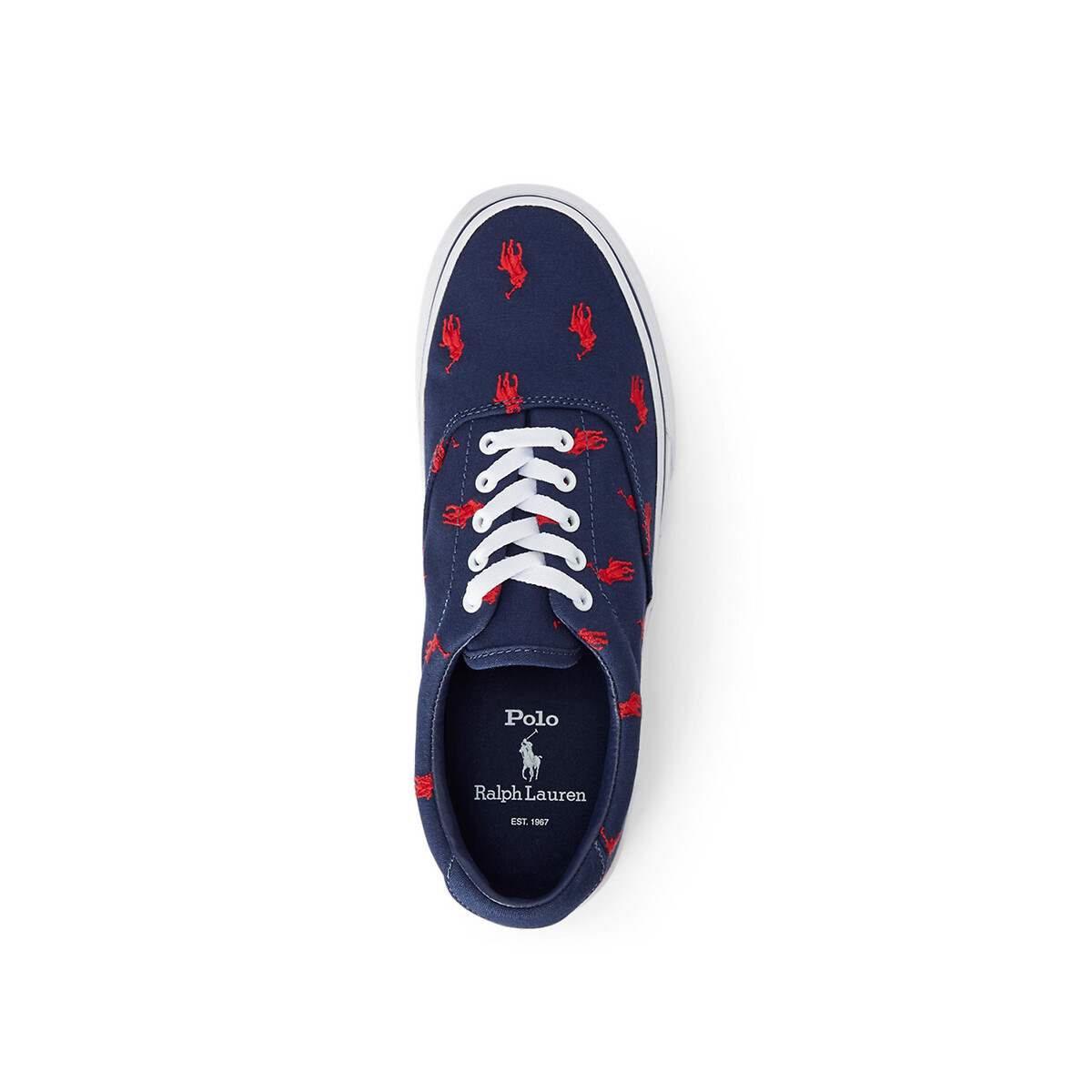 Thorton canvas trainers , navy blue 