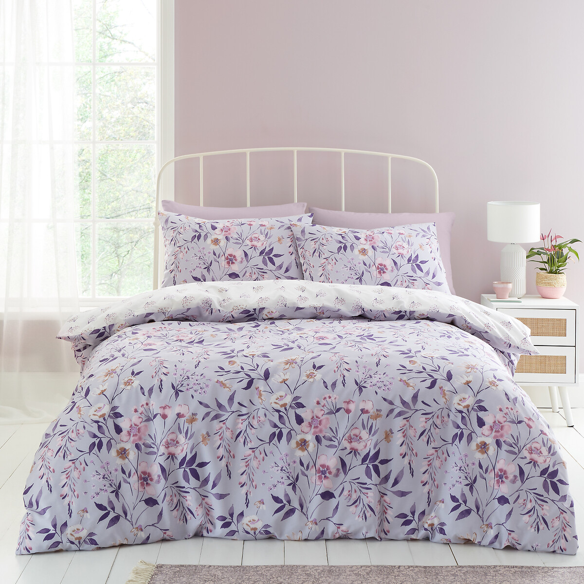 Isadora Floral Duvet Cover and Pillowcase Set, CATHERINE LANSFIELD