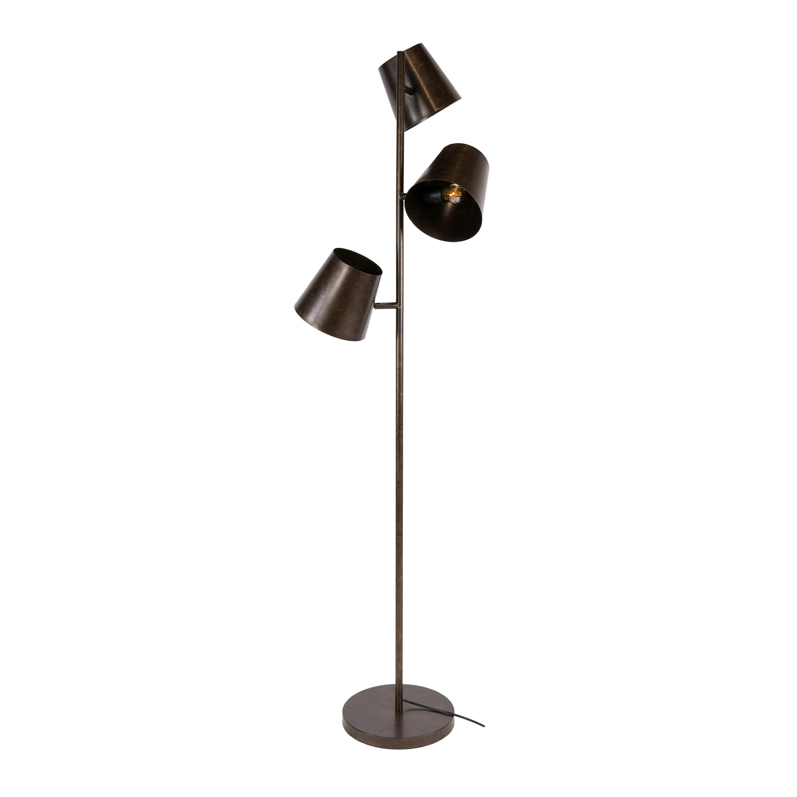Lampadaire industriel 3 abat-jour métal NIAGARA, PIER IMPORT