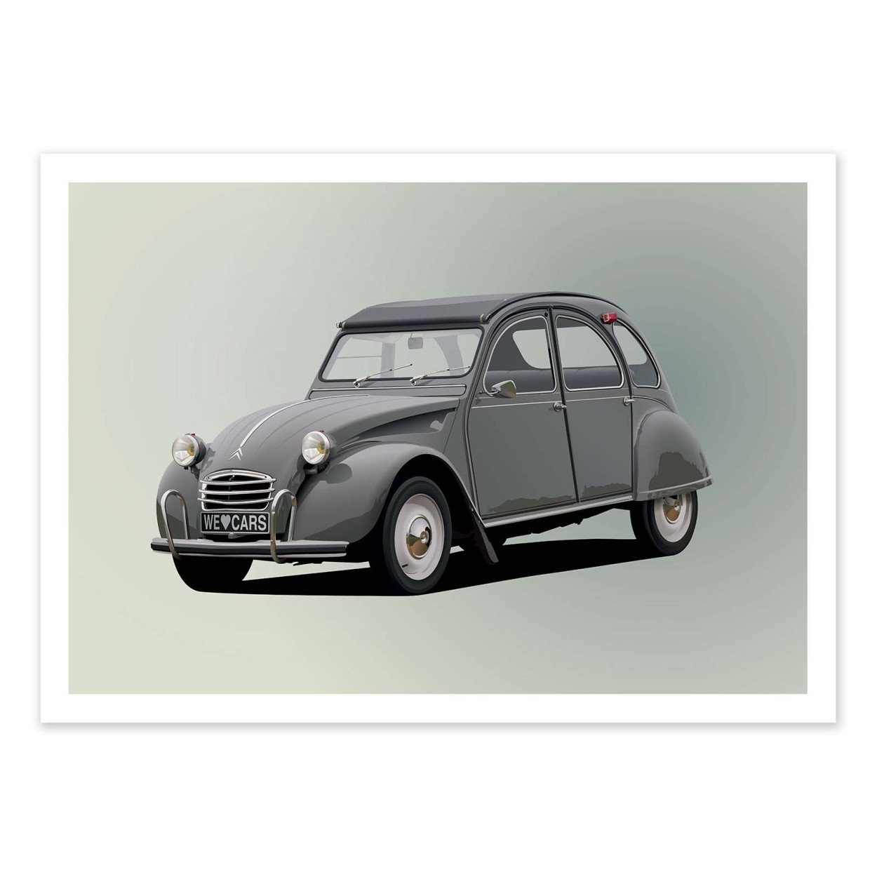 Affiche d'art - Citroen 2CV - Artmoric, WALL EDITIONS