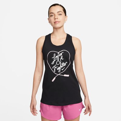 Dri-Fit Sports Vest Top in Cotton Mix with Romantic Print NIKE