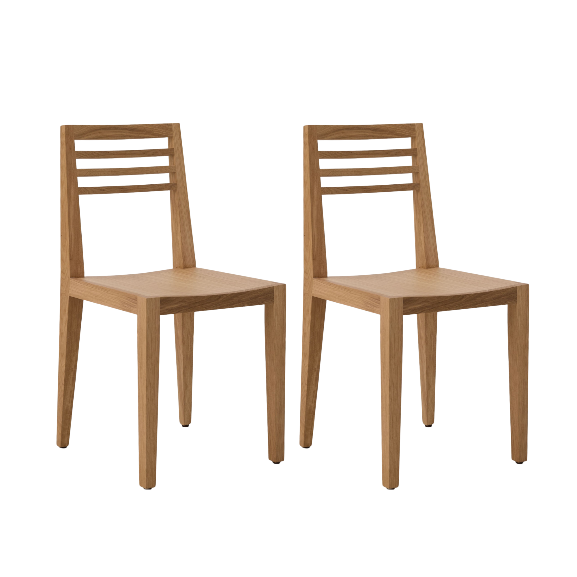Lot de 2 chaises chêne massif - CANELLE, CAMIF