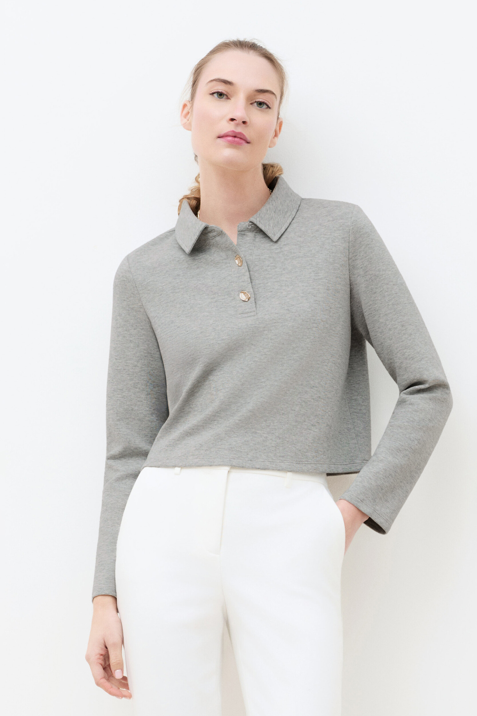 T shirt droit col chemise TPOLO, CAROLL