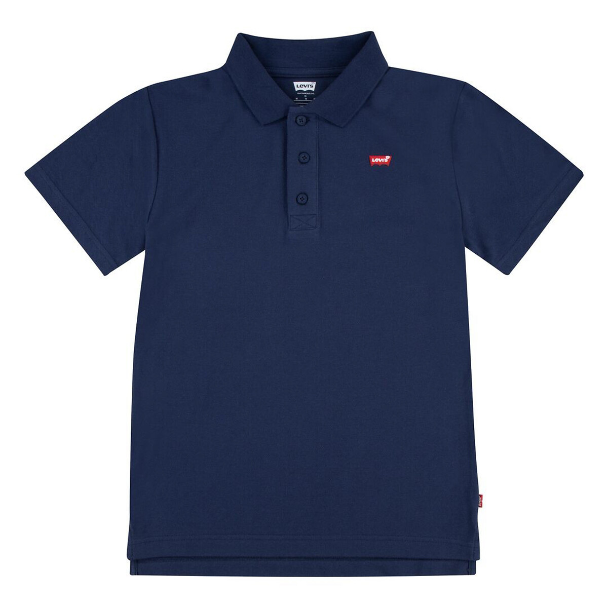 Embroidered Logo Polo Shirt in Cotton Mix with Short Sleeves