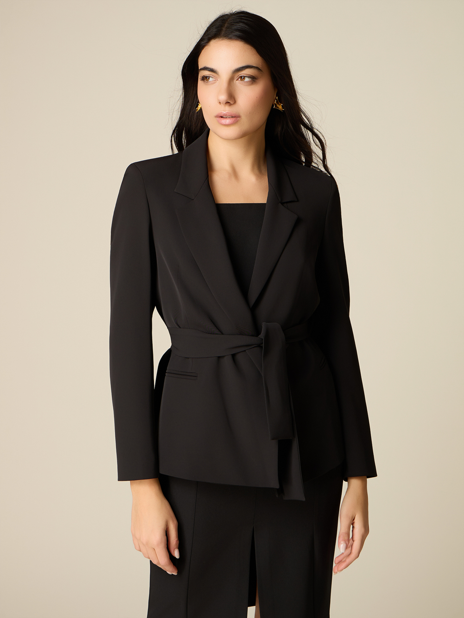 Blazer avec ceinture à nouer, OLTRE
