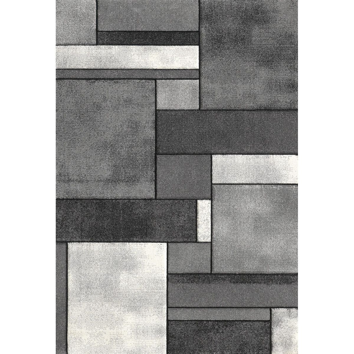 tapis contemporain en polypropylene orane