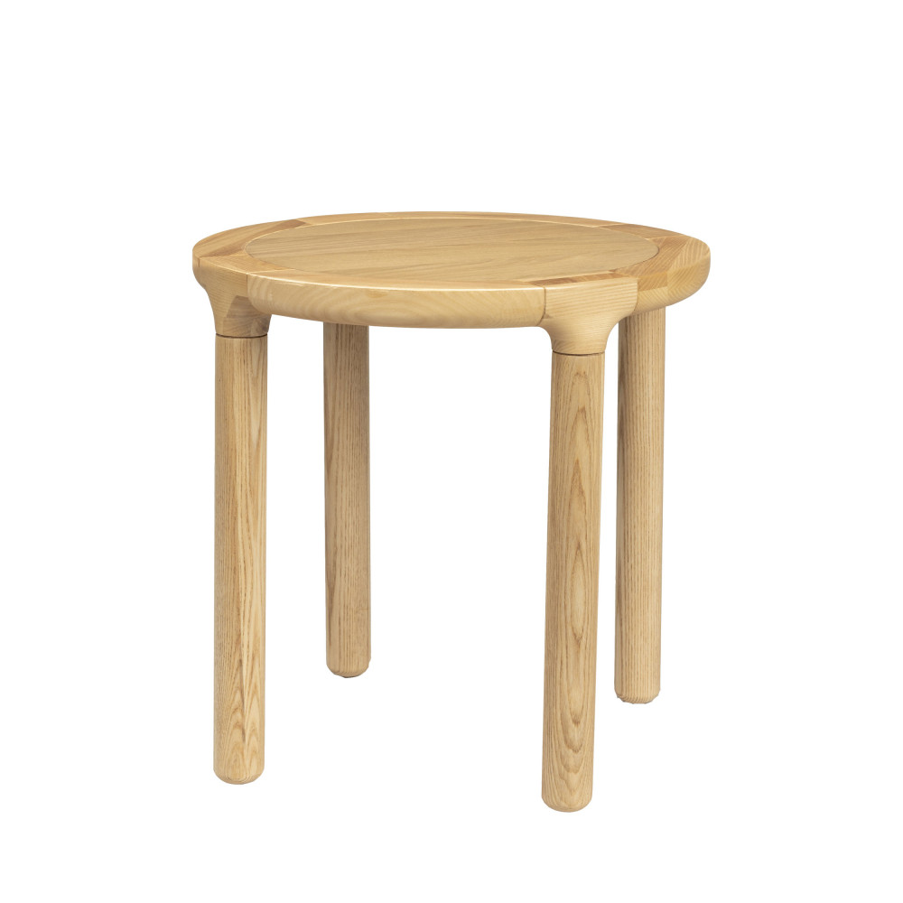 Table d'appoint ronde en bois ø45cm bois foncé - STORM, ZUIVER