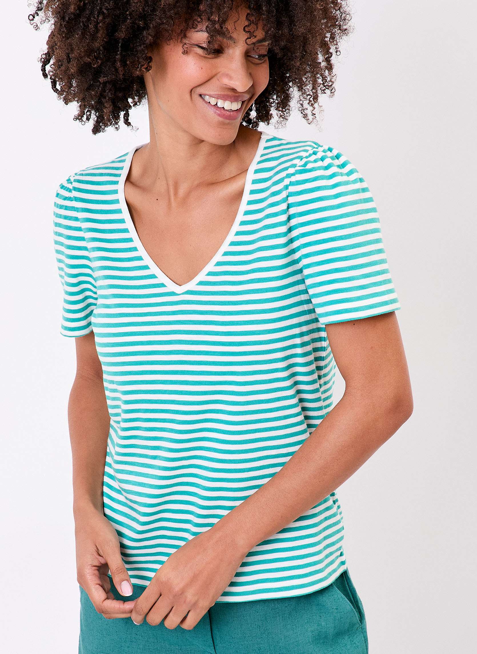 T-shirt rayures coton bio EUGENIE, PRINCESSE NOMADE