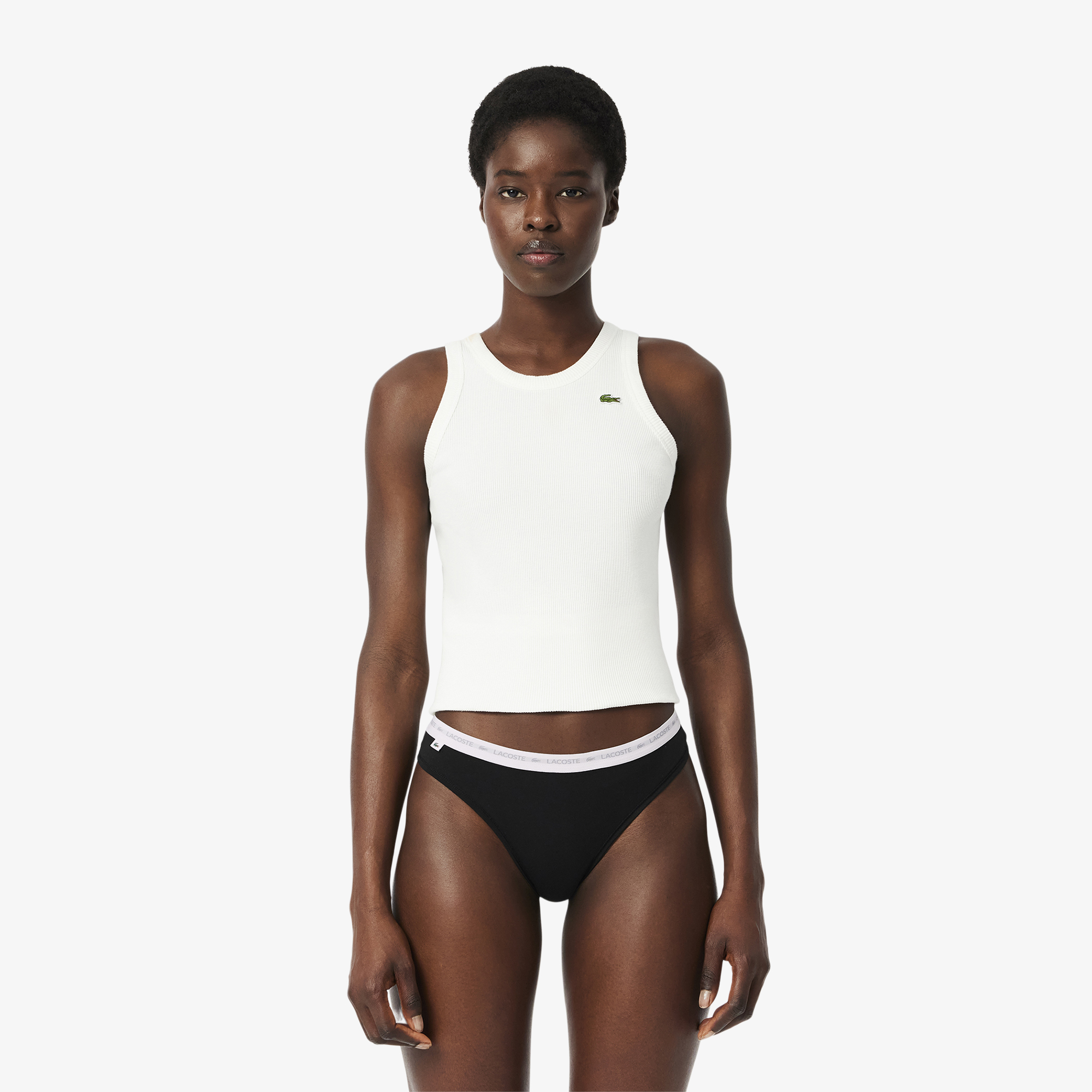 Lot de 3 strings coton stretch, LACOSTE