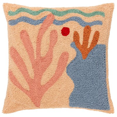 Corals Knitted Filled Cushion 45x45cm SO'HOME