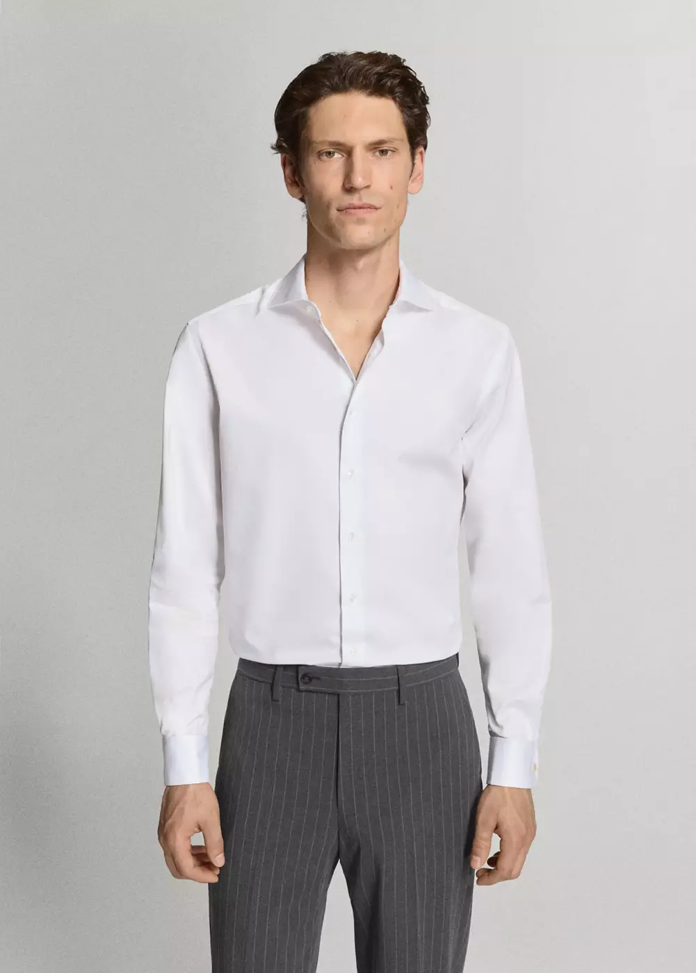 Chemise costume slim fit 100 % coton, MANGO MAN
