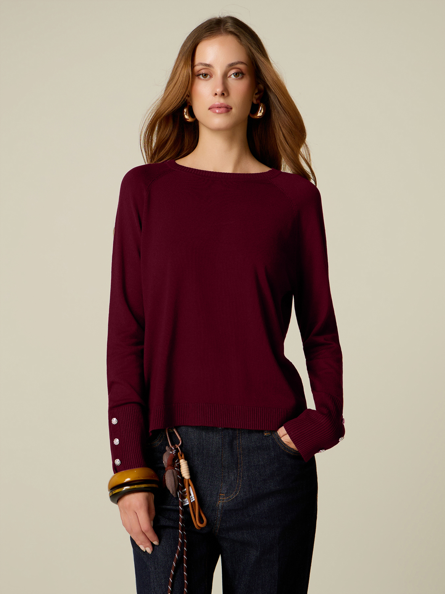Pull avec détail boutons, OLTRE