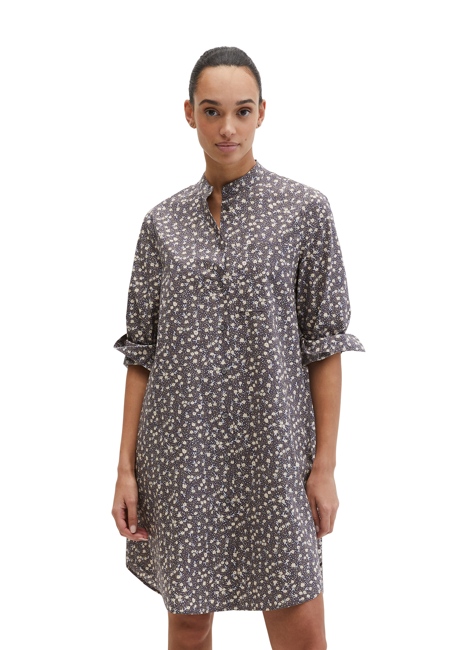 Robe chemisier relaxed en popeline Papertouch, MARC O'POLO