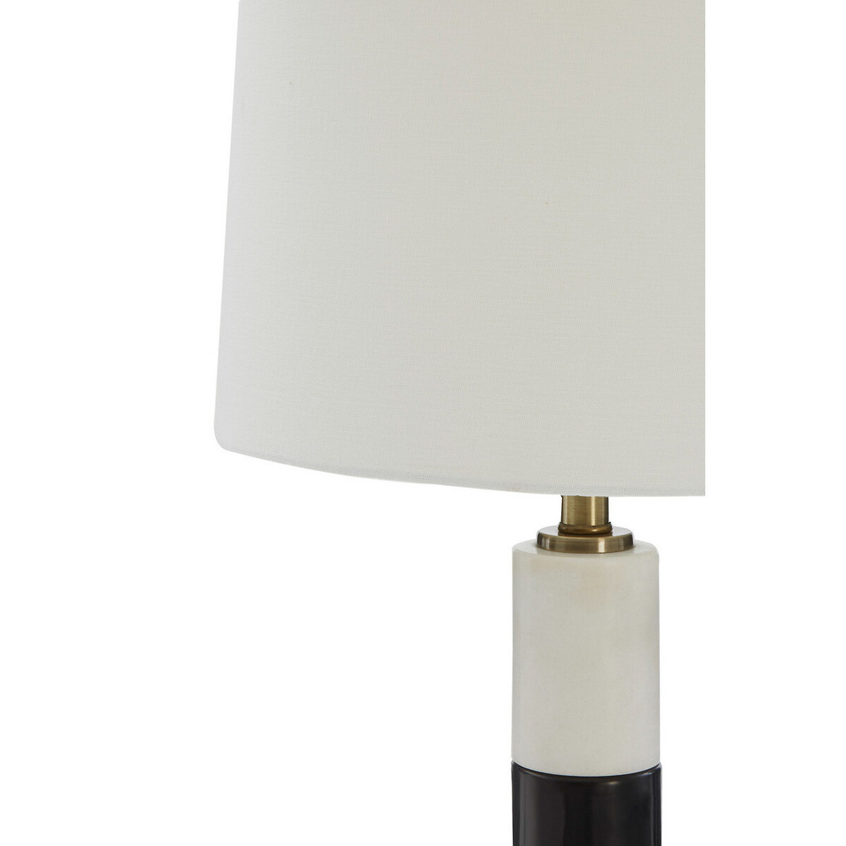 White Marble Stripe Table Lamp, Black And White Striped Table Lamp Shade