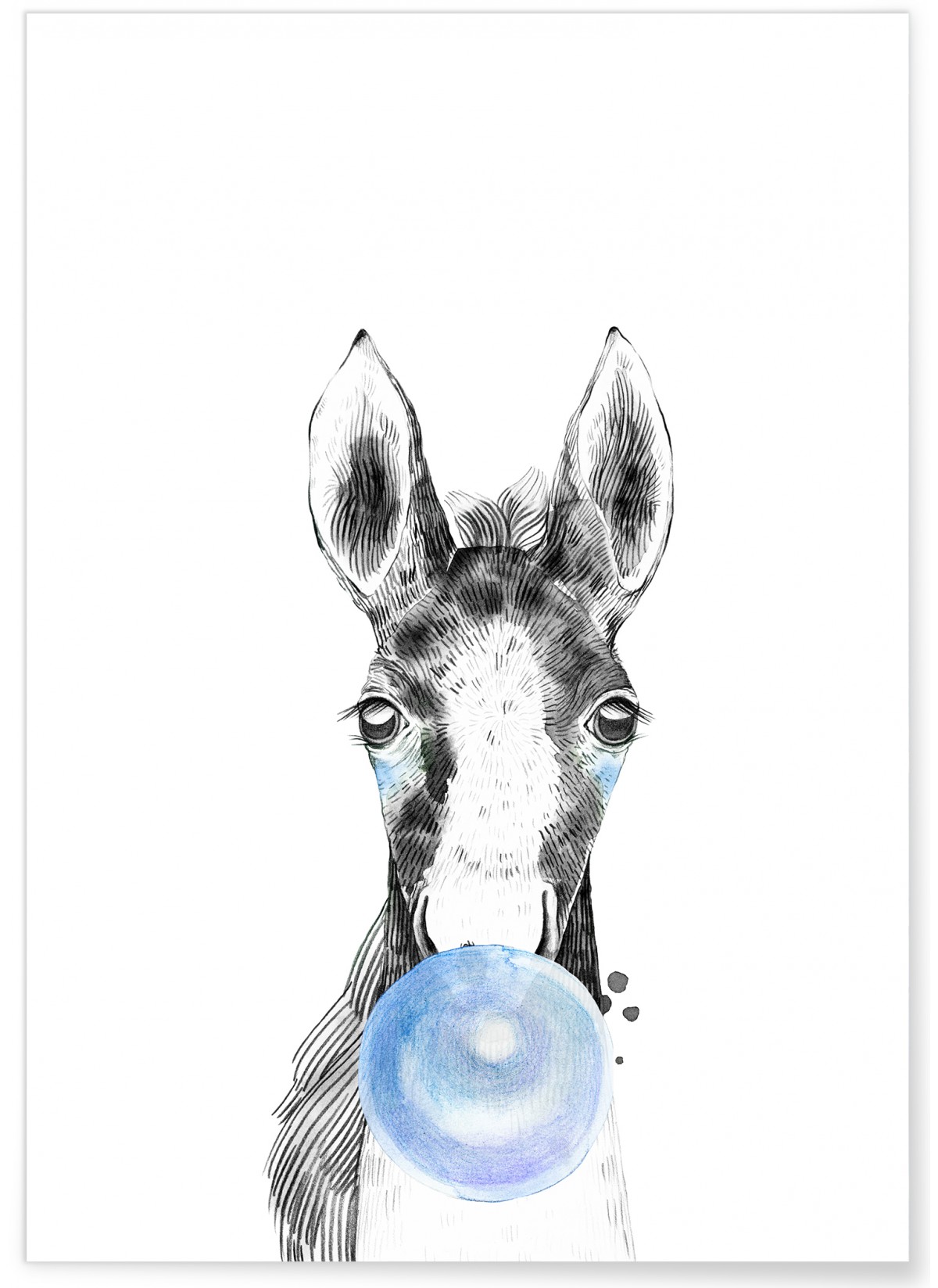 Poster Bulle de Cheval Bleue, L'AFFICHERIE