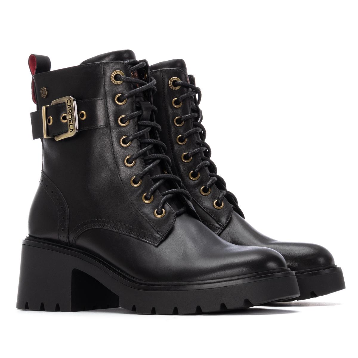 Bottines Femme Talon Bas Confortables Pour Pieds Larges - Style Décontracté, Fermeture éclair Latérale, Cuir Synthétique, Semelle Antidérapante