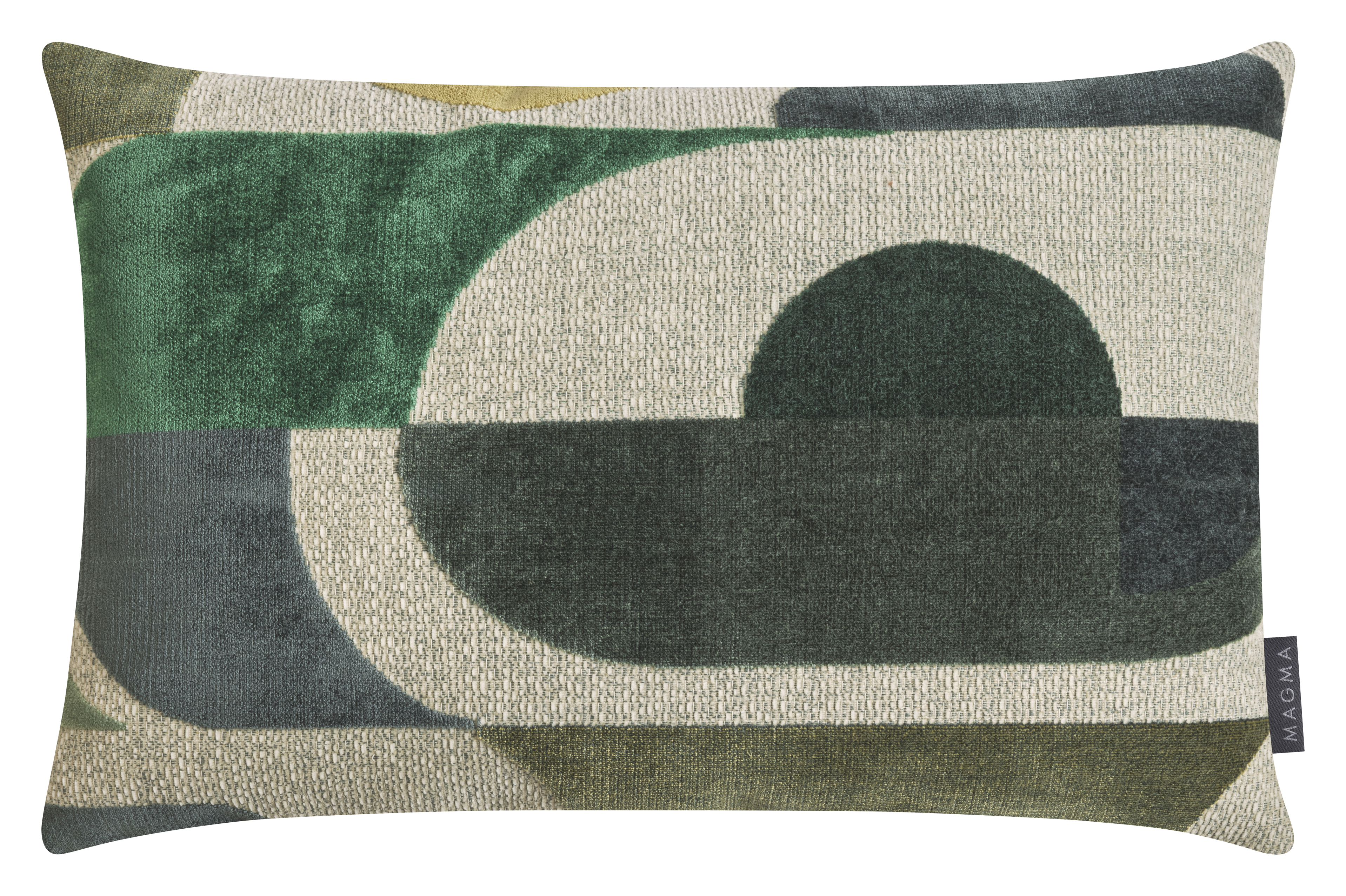 Housse de coussin velours jacquard chenille BACCARA, MAGMA HEIMTEX