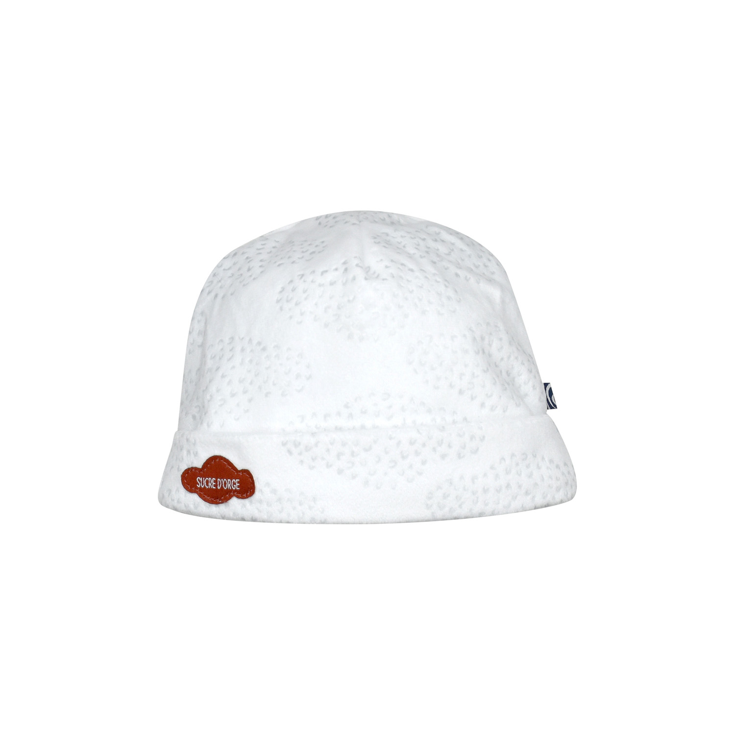 Bonnet josh velours doux naissance, SUCRE D'ORGE