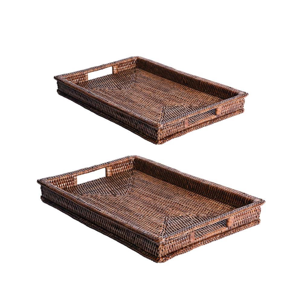 Set de 2 plateaux rectangle Saya 40 et 45 cm, TABLE PASSION