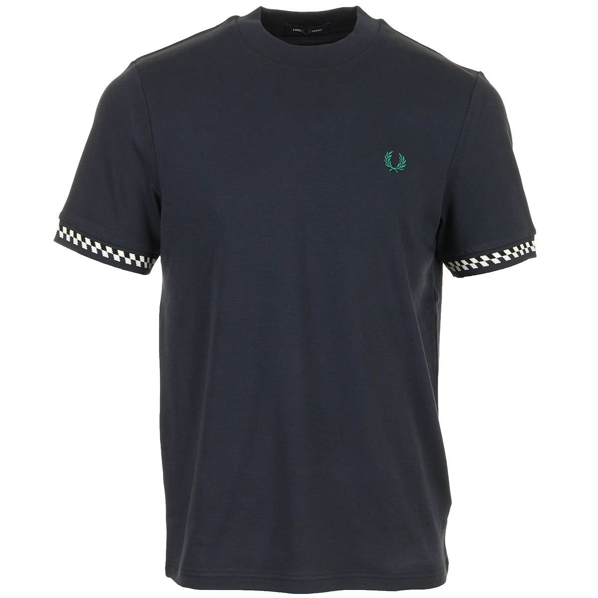 JACQUARD CUFF T-SHIRT, FRED PERRY