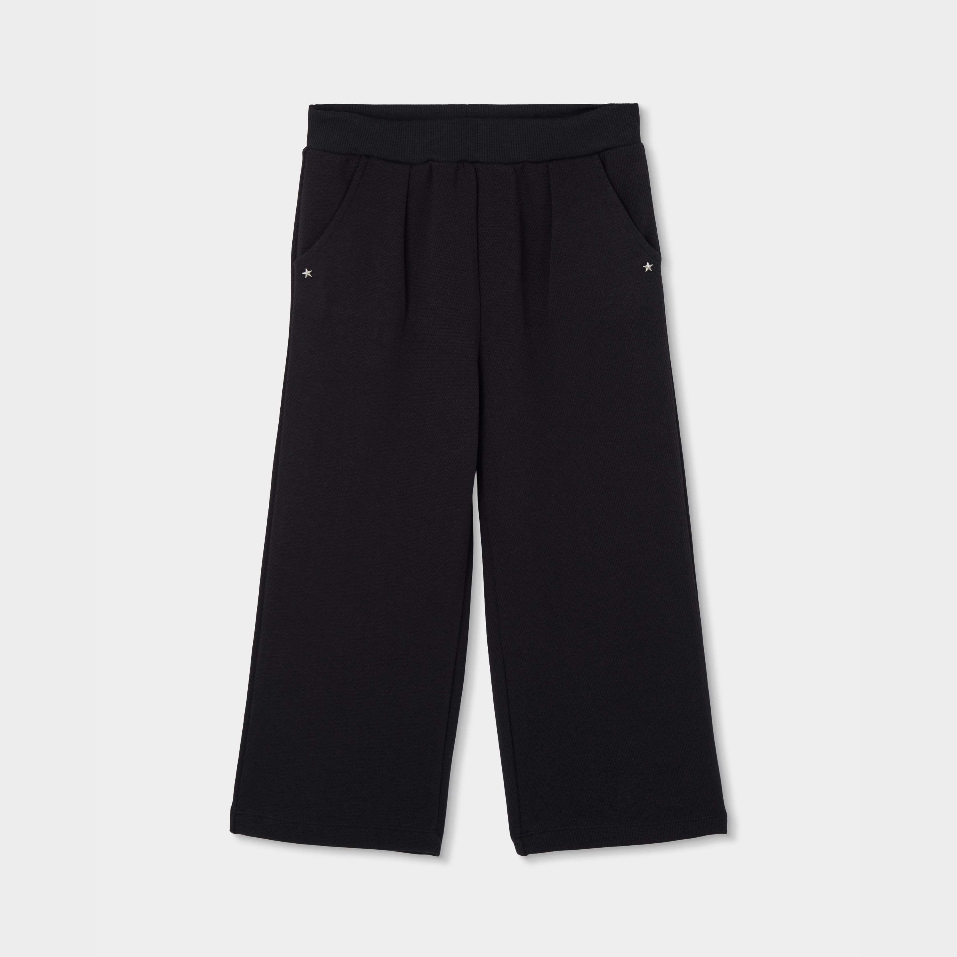 Pantalon fille en maille avec étoiles, BOBOLI