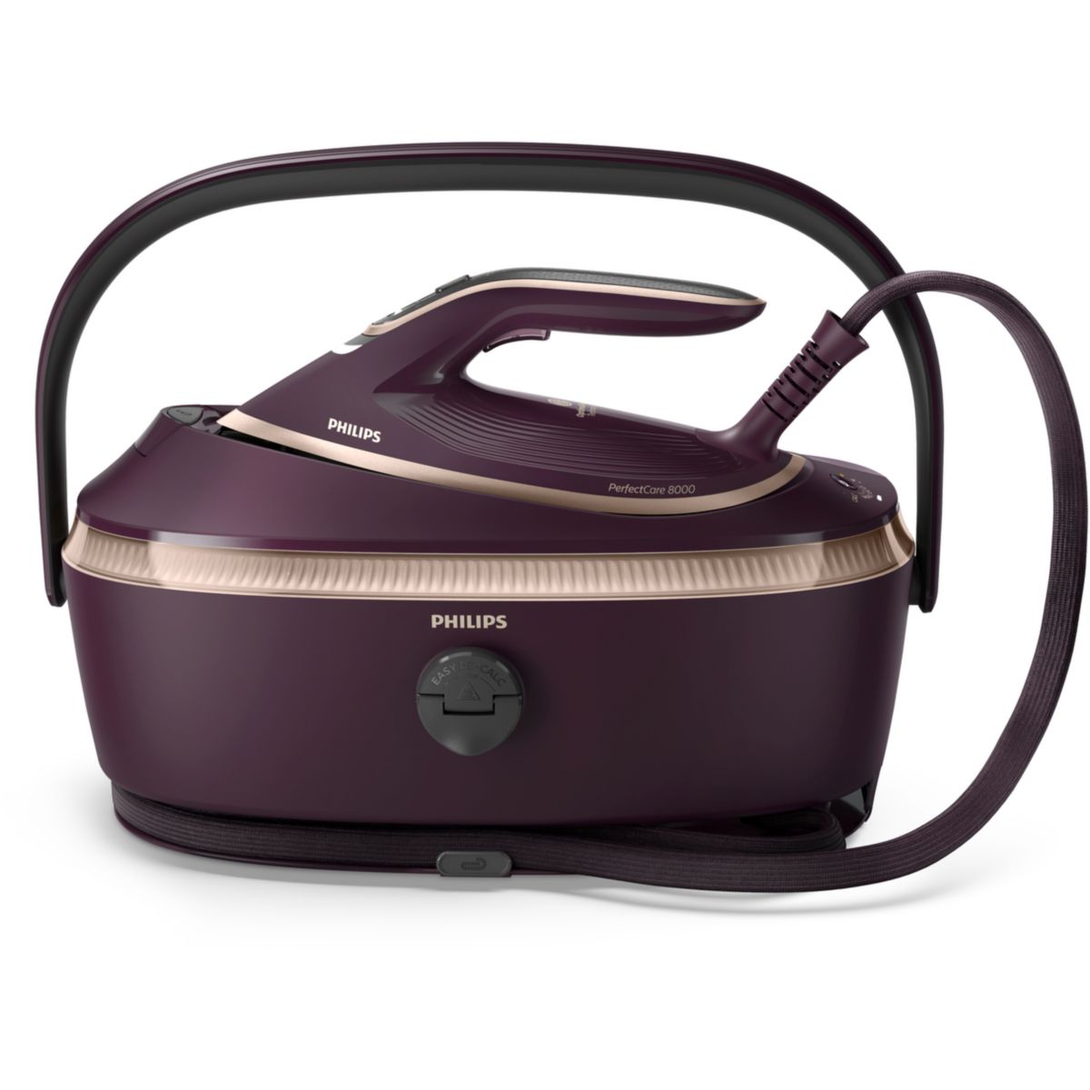 Centrale vapeur PSG8300/30 Série 8000 Bordeaux/Rose Gold 1.4L, 9 bars, PHILIPS