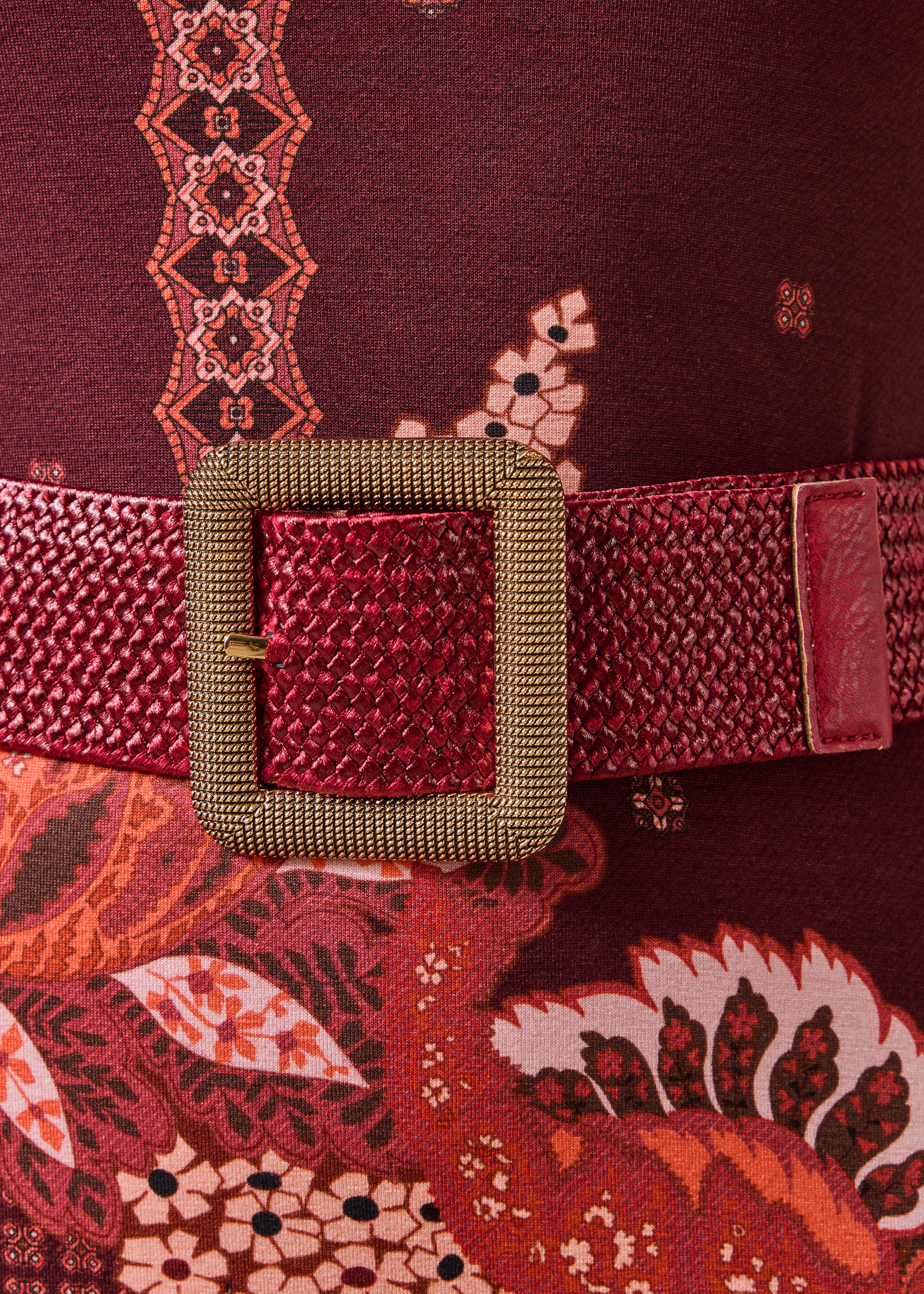 Ceinture large élastiquée boucle rectangulaire, LA FEE MARABOUTEE