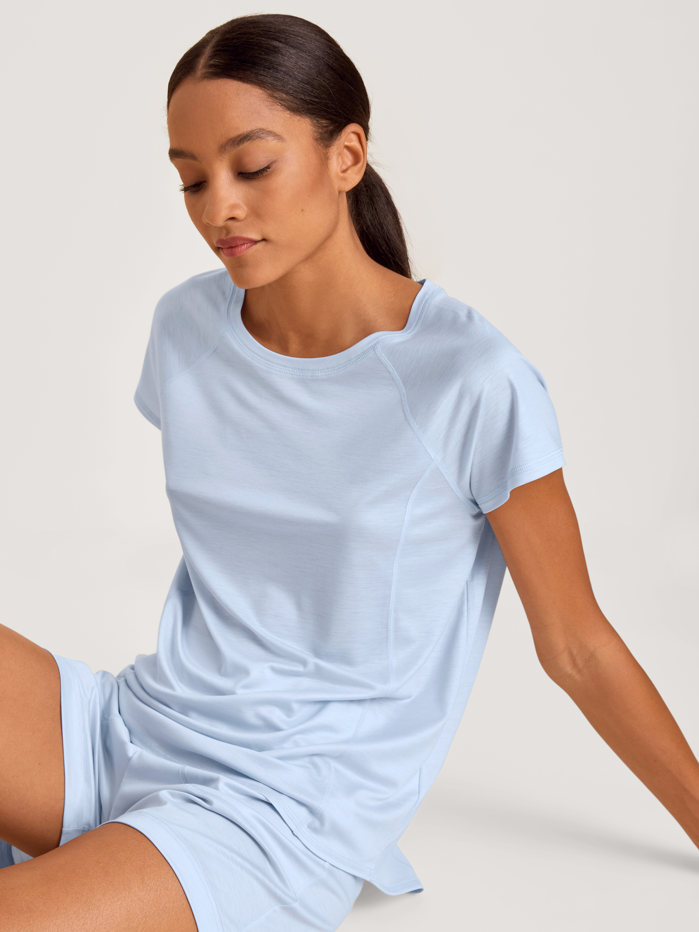 Shirt à manches courtes manches courtes Lyocell DEEPSLEEPWEAR COOLING, CALIDA
