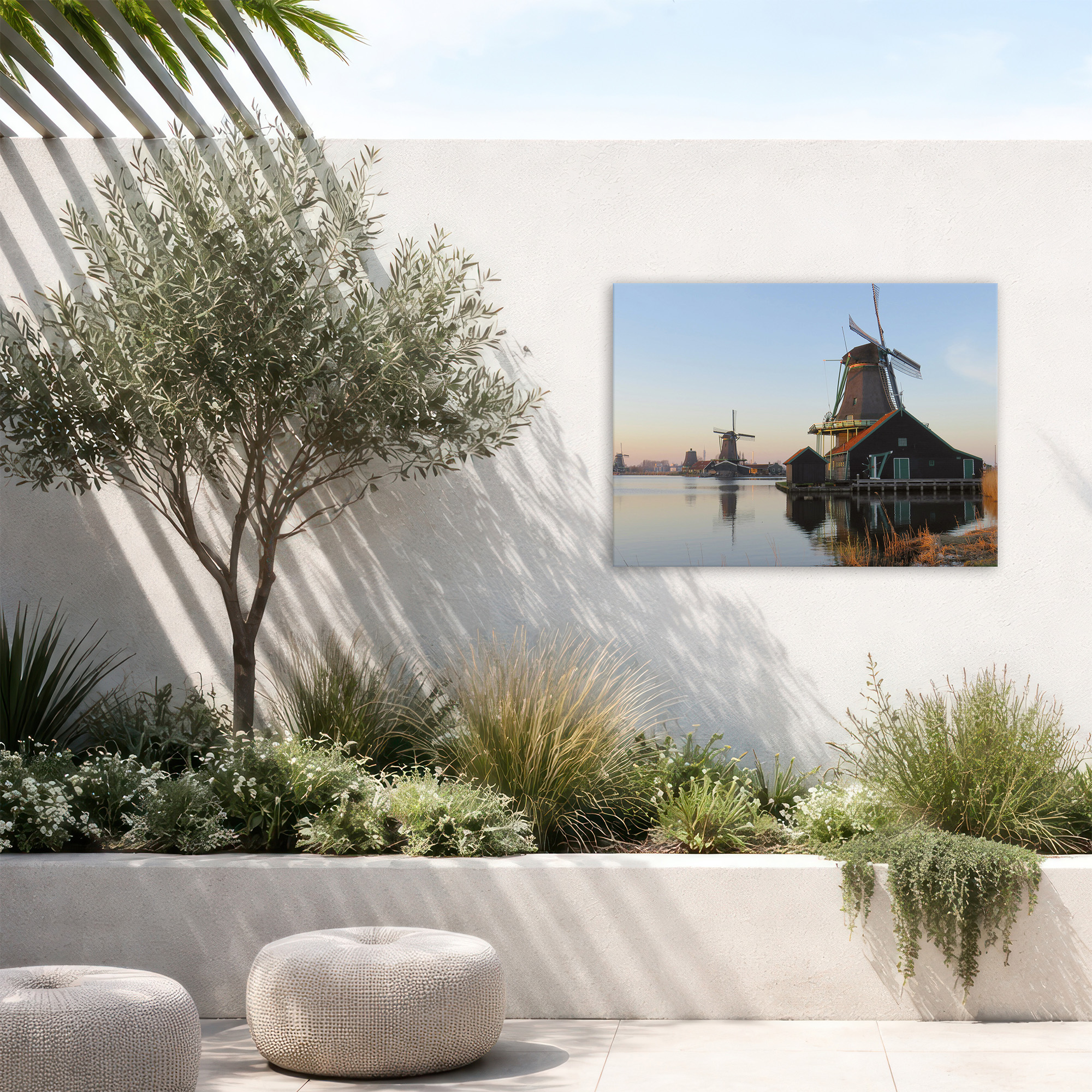 Tableau de jardin Moulins de Hollande, ART FOR THE HOME