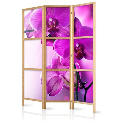 Paravent japonais Orchidées violettes ARTGEIST