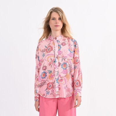 Floral Cotton Shirt with Long Sleeves MOLLY BRACKEN