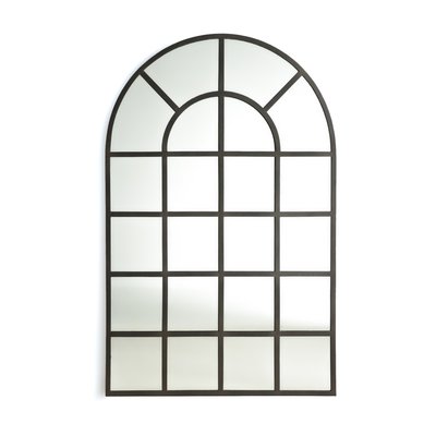 Lenaig 110 x 170cm Arched Industrial Metal Window Mirror LA REDOUTE INTERIEURS