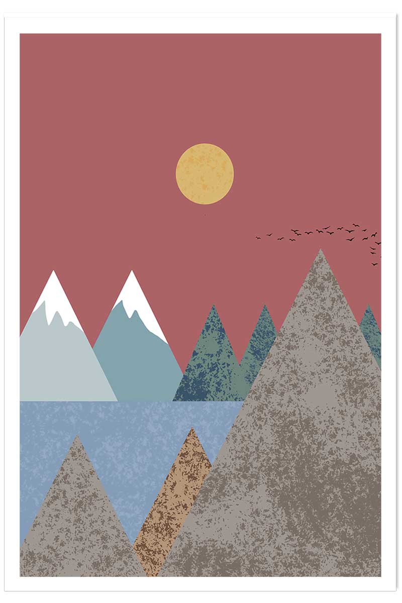Affiche Soleil couchant, HEXOA